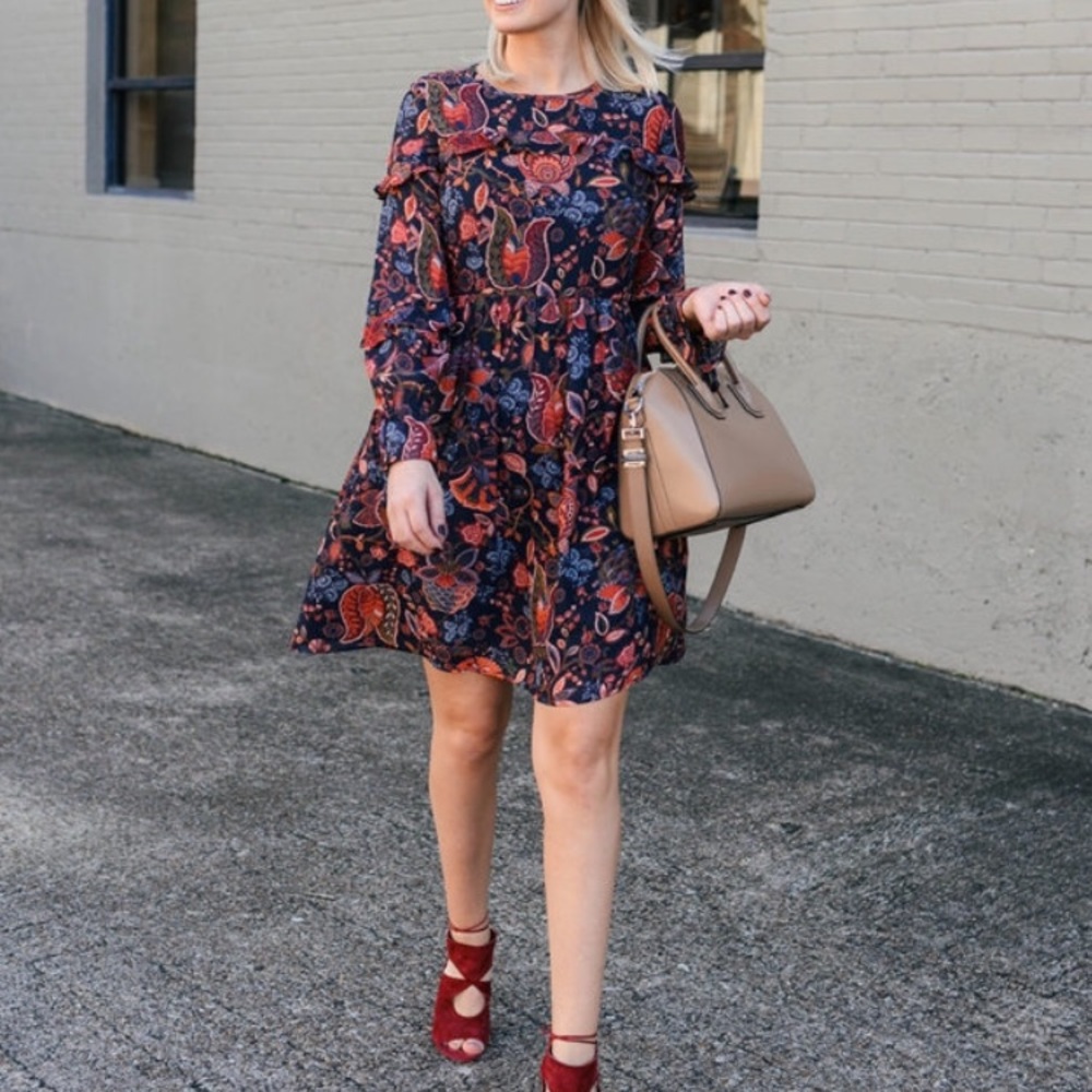Loft Paisley Dress Size 4